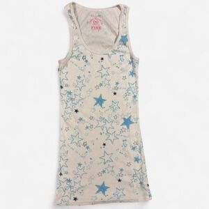 rare vintage Y2K VS pink star tank